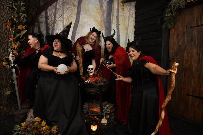 Witch Costume Photo Shoot - Olde Salem Village theatrical set - The Cost and What You Get
