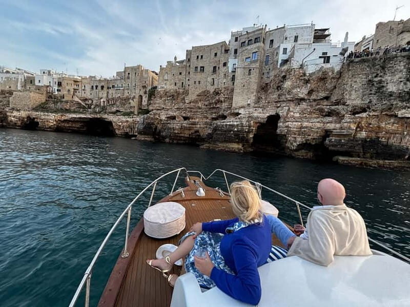 Wooden Gozzo Tour with Aperitif Towards the Beautiful Coast of Polignano - An Impressive Coastal Adventure on a Classic Wooden Gozzo