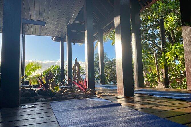 Yoga at sunrise at Sofitel Moorea, overlooking Tahiti - Key Points