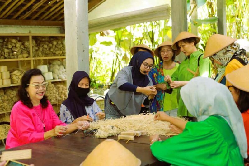 Yogyakarta: Borobudur guarantee Climb up & Weaving Maker - Key Points