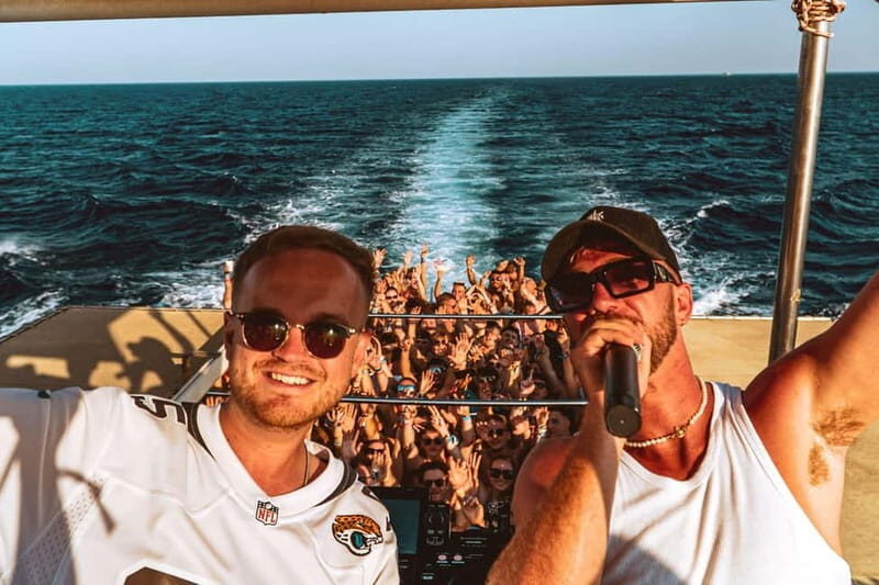 Zante: Pukka up boat party - The Highlights: Swimming, Dancing, and Scenic Beauty