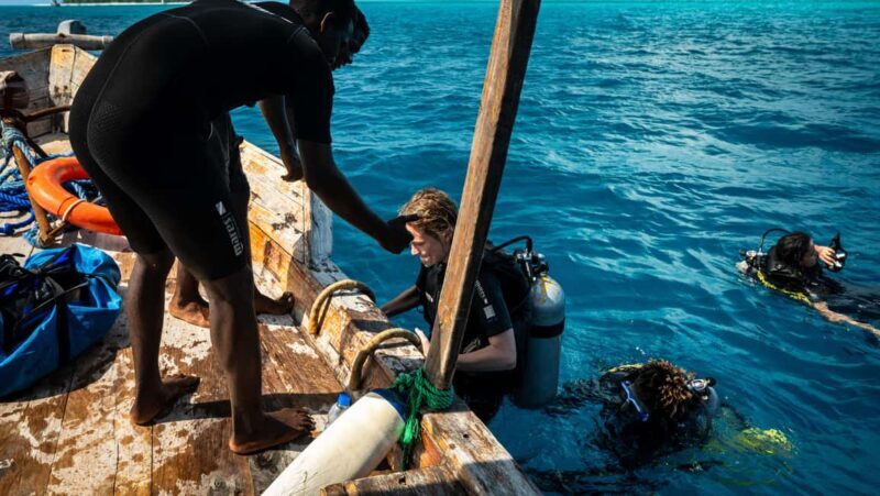 Zanzibar 4 Days Scuba Diving eight dive,blue trip experience - Key Points