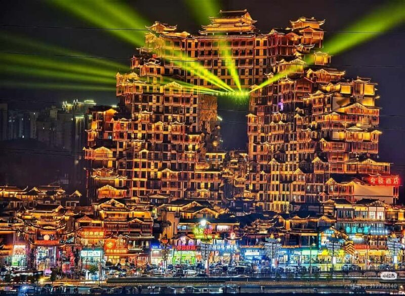 Zhangjiajie: Qixing Mountain & 72 Odd Towers Night Tour - Key Points