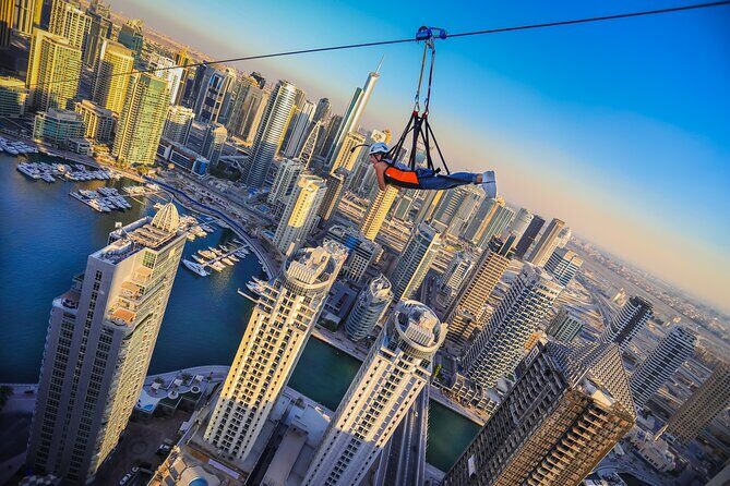 Zipline Experience in Dubai Marina with 1 Way optional Transfers - What to Expect from the Dubai Marina Zipline
